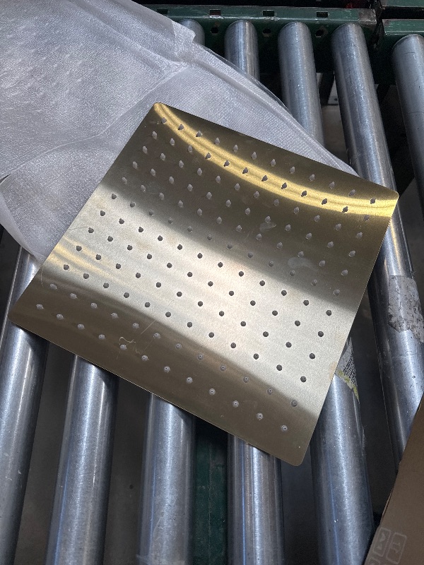 Photo 1 of HomGoo Gold Shower System, Shower Faucet Set with High Pressure 12 inch Shower Head and HandHeld, Wall Mounted Bathroom Shower Head Set,Shower Faucet Rough-in Valve and Trim Kit, Brushed,Gold