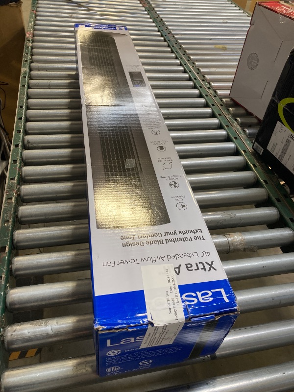 Photo 1 of Lasko Xtra Air® 48" Extended Airflow Oscillating Tower Fan with 4-Speeds, 12-Hr Auto Shut Off Timer, Digital Controls, and Multi-Function Remote Control