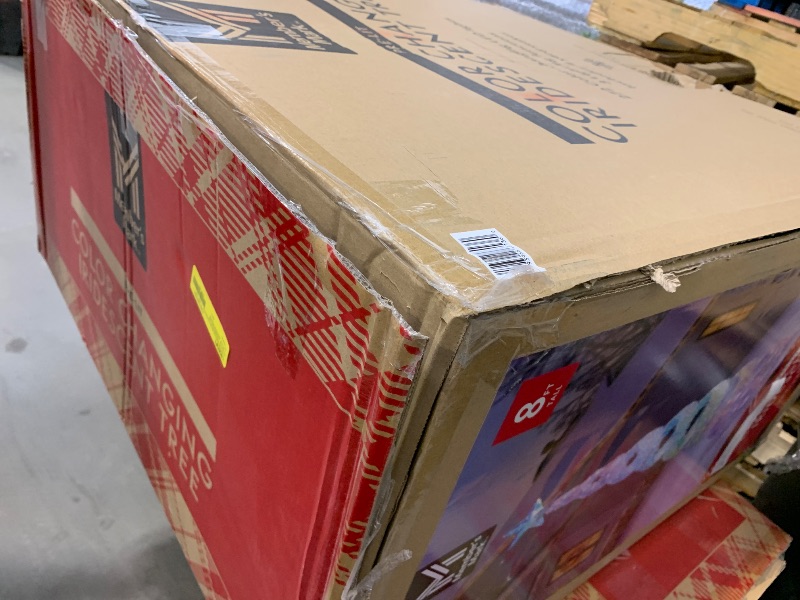 Photo 1 of  Mark 8' Pre-Lit Iridescent Color-Changing Spiral Tree