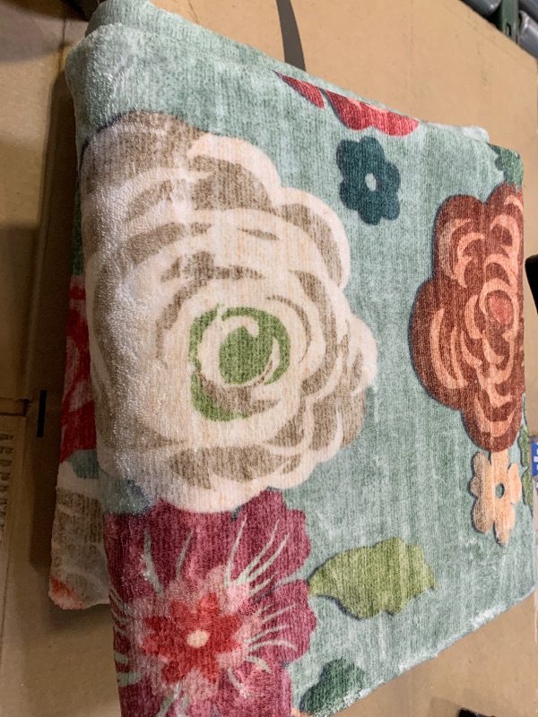 Photo 1 of 4x6 Bedroom Area Rug Washable: Entry Throw Rug Stain Resistant Floral Green Rug Non Slip Low Pile Small Carpet for Bedroom Kitchen Entryway Living Room Bedside Office Dorm Kids Room Entrance