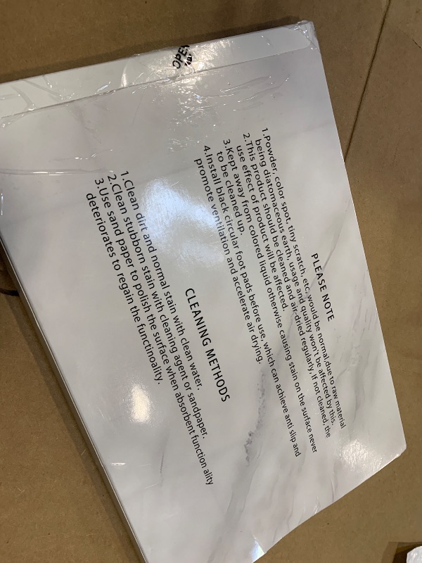 Photo 1 of 4PCS Fast Drying Diatomite Stone Soap Tray for Bathroom and Kitchen, Vanity Tray, Water Absorbing Coaster