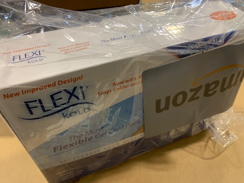 Photo 1 of 2 FlexiKold Gel Ice Packs (Standard Large: 10.5" x 14.5") - Reusable Cold Pack for Injuries, for Back Pain Relief, Migraine Relief Pad, After Surgery, Postpartum, Headache, Shoulder - 6300-COLD 2PK