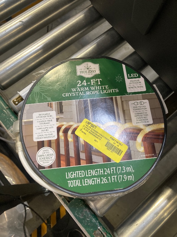 Photo 1 of 24-FT Warm White Crystal Rope Lights 