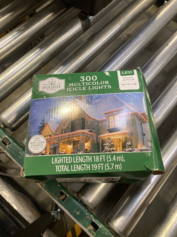 Photo 1 of 300 Multicolor Icicle Lights 