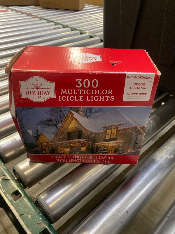 Photo 1 of 300 Multicolor Icicle Lights