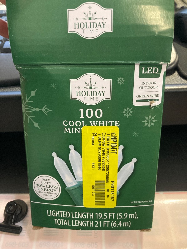 Photo 1 of 100 Cool White Mini Lights