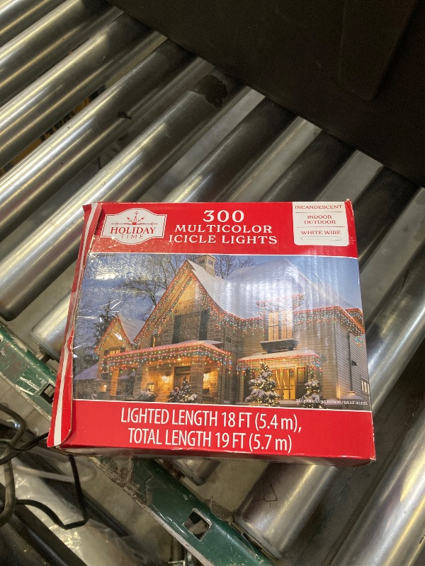 Photo 1 of 300 Multicolor Icicle Lights