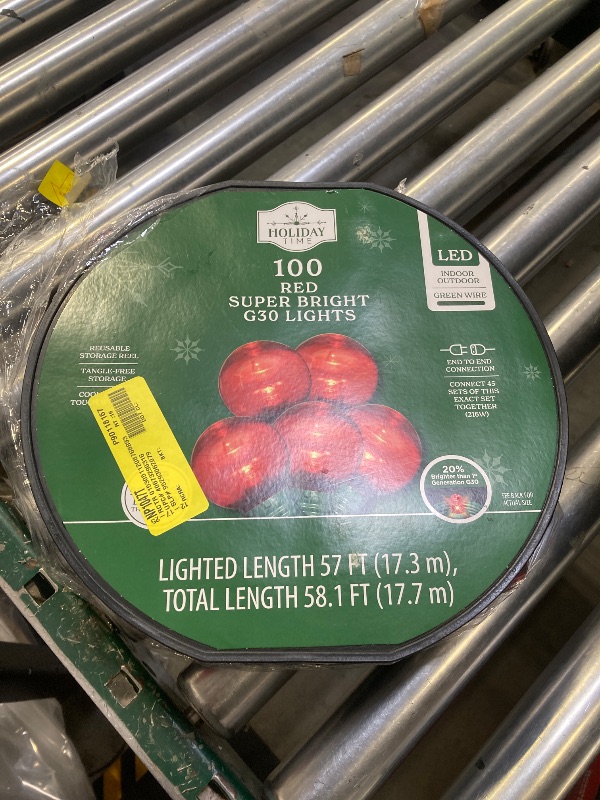 Photo 1 of 100 LED Red Super Bright G30 Lights 