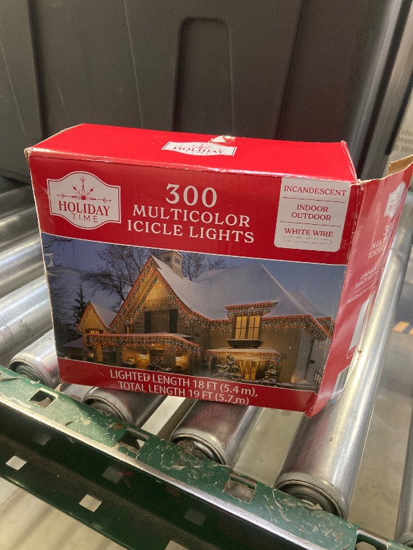 Photo 1 of 300 Multicolor Icicle Lights