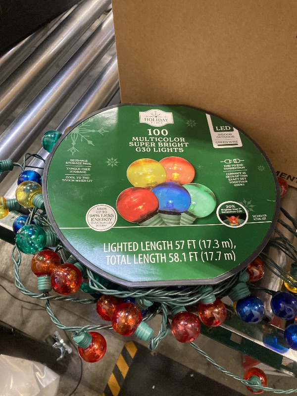 Photo 1 of 100 Multicolor Super Bright G30 Lights 