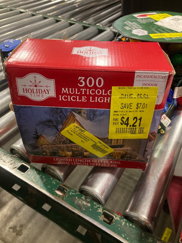 Photo 1 of 300 Multicolor Icicle Lights 