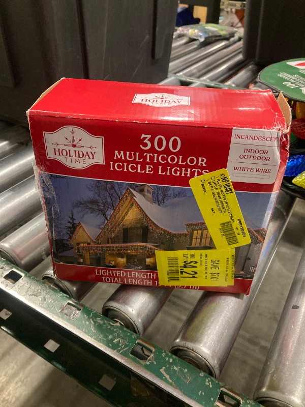 Photo 1 of 300 Multicolor Icicle Lights 