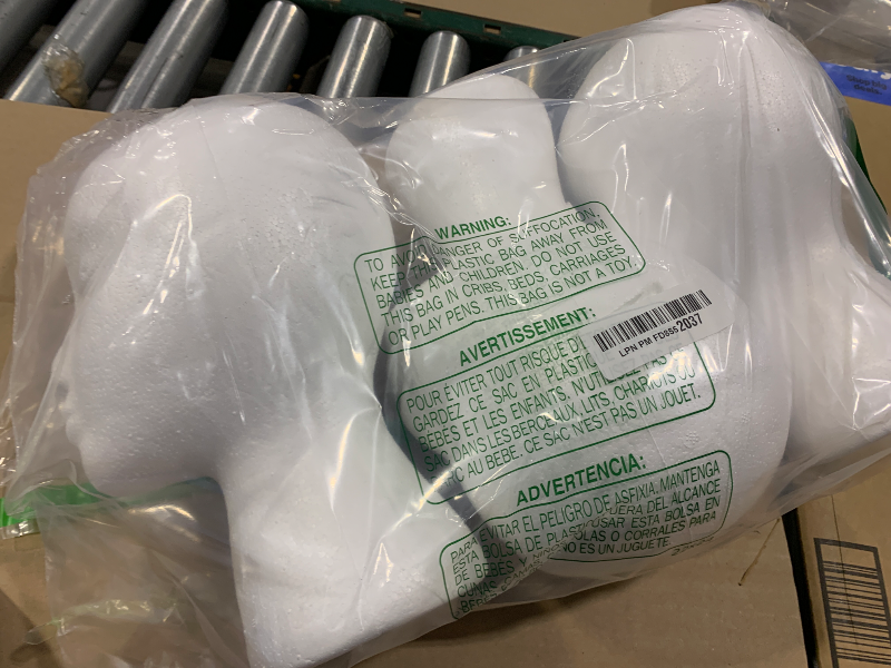 Photo 1 of 3 Pcs Foam Wig Head, for Multipurpose Wigs Display Stand, Model, Mask, Hat Display Stand, Art Work Painting
