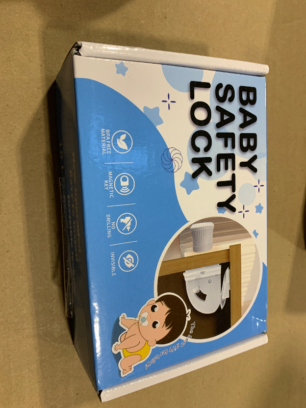 Photo 1 of 10 Pack Magnetic Cabinet Locks for Child Safety, Drawer Locks Baby Proofing, Magnetic Door Safety Locks for Cabinets and Drawers, Easy Installation No Tools Required (10 Pack and 2 Keys)