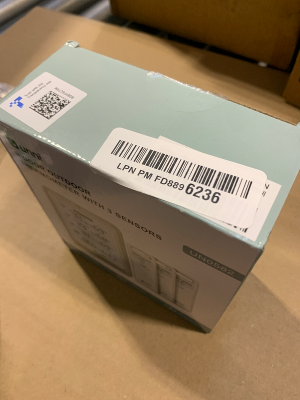 Photo 1 of Indoor Outdoor Thermometer Wireless, 4.5 Inch Display Digital Hygrometer Thermometer Temperature Humidity Monitor with 330ft Range Sensor and Adjustable Backlight