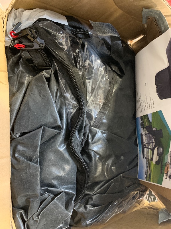 Photo 1 of 10L0L Golf Cart 4 Passenger Driving Enclosure for Club Car DS 2+2, 4-Sided Clear Window Rain Cover All Weather Waterproof Windproof Snowproof