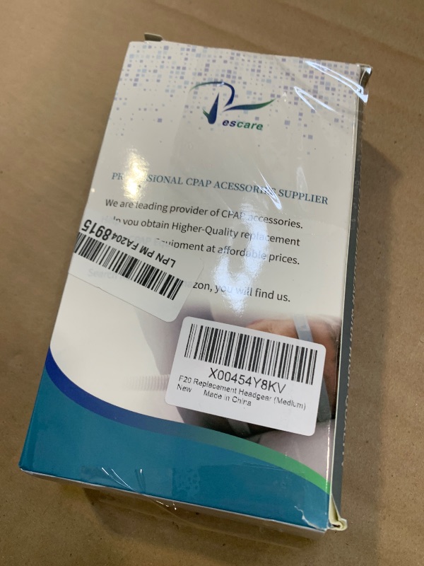 Photo 1 of 2 Packs F20 Replacement Headgear Compatible with F20 Full-face Mask, Include 4 Magnetic Clips+4 Packs Headgear Straps (Medium)