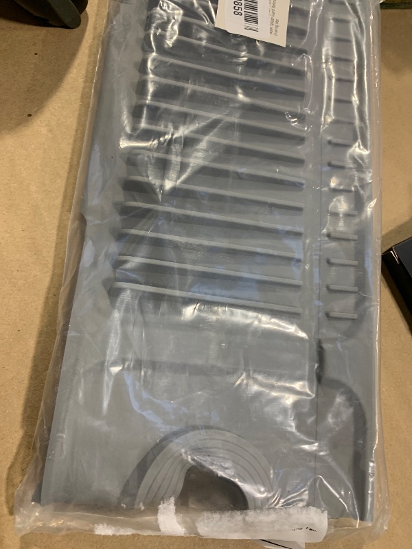 Photo 1 of 24'' Longer Faucet Mat for Kitchen Sink Splash Guard[7° Slope Fast Self-draining][Snap Lock Fit]Kitchen Sink Faucet Mat Splash Guard Kitchen Sink Area Water Splash Guard Behind Faucet Draining Mat