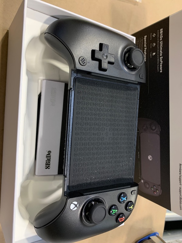 Photo 1 of 8Bitdo Ultimate Mobile Gaming Controller for iPhone, Apple, Android & Xbox Cloud Gaming, Bluetooth Gamepad with Hall Effect Joysticks, 2 Pro Back Buttons, Officially Licensed (Black)