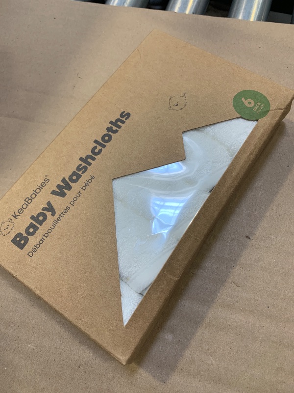 Photo 1 of 6-Pack Baby Washcloths - Soft Absorbent Viscose from Bamboo Wash Cloths for Babies, Kids, Toddlers, Infant, Newborn Bath Towels, Gentle on Sensitive Skin, 10x10 Reusable Face Towels (White)