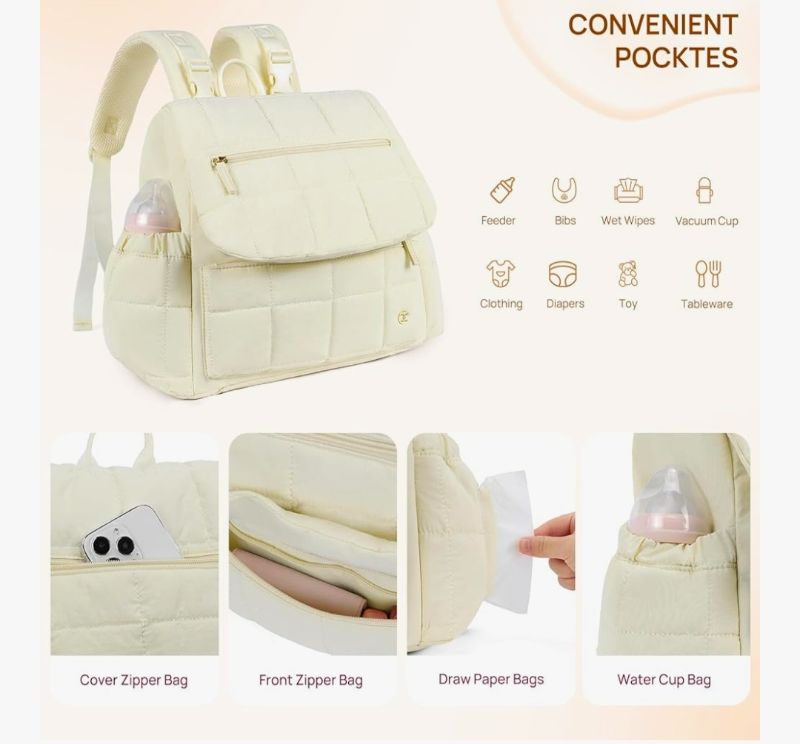 Photo 1 of PUFFER BABY TRAVEL BAG WITH INSULATED POCKETS AND STOLLER STRAPS