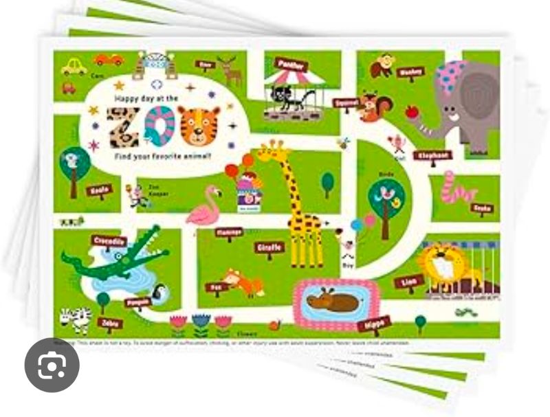 Photo 1 of 34PCS DISPOSIABLE STICKY PLACEMATS 12X18"