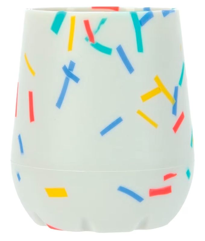 Photo 1 of 2oz NUBY SILICONE CONFETTI/SPRINKLERS FIRST OPEN TRINING CUP FOR BABY 