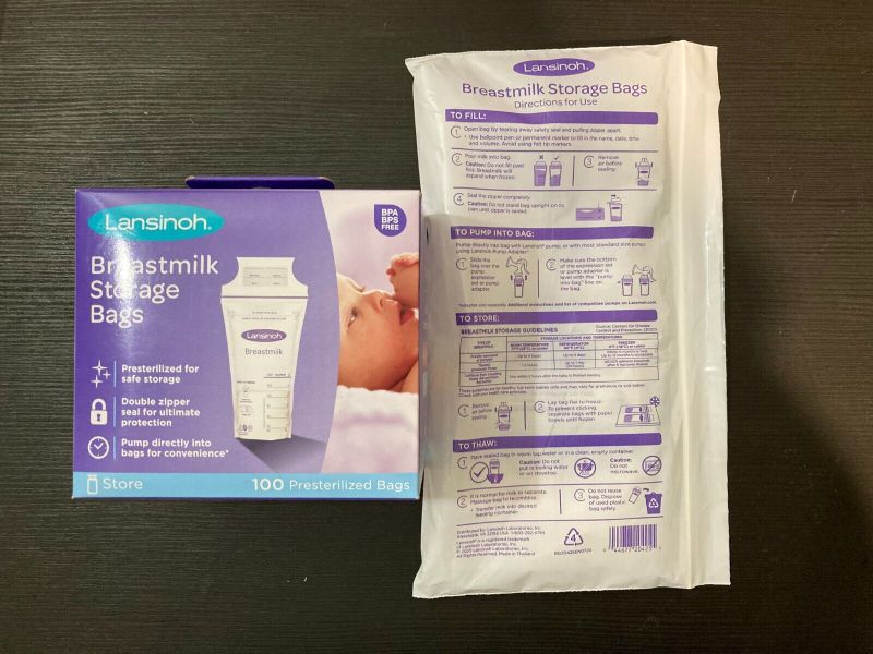 Photo 1 of Breastmilk Storage Bags Lansinoh 50pack