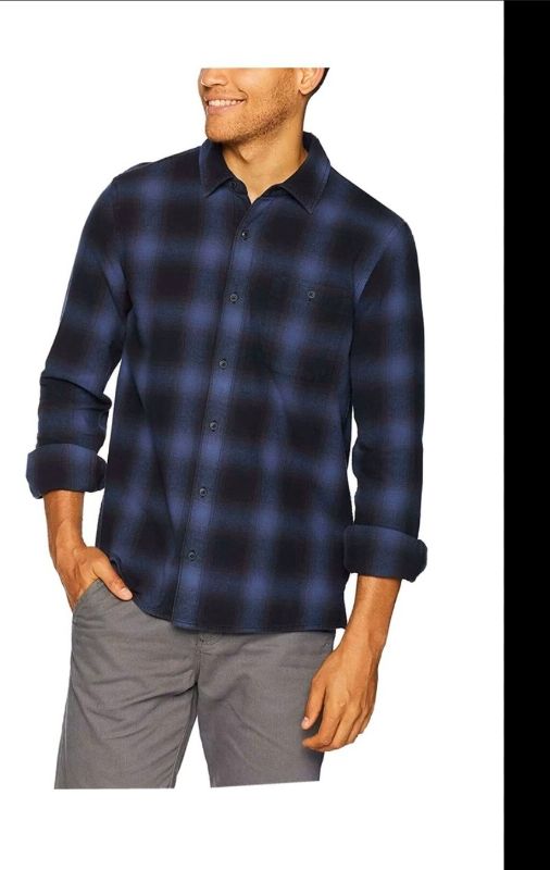 Photo 1 of SIZE L MEN'S LONG SLEEVE PLAID SHIRT