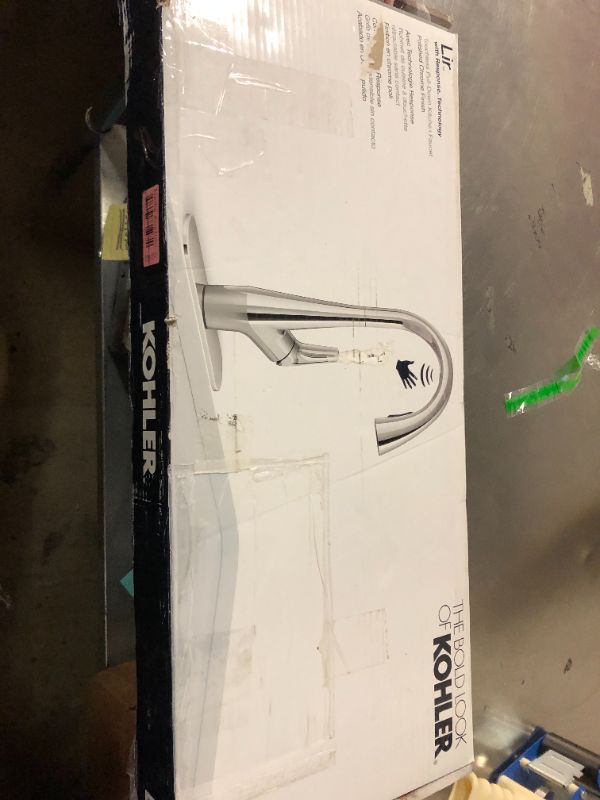 Photo 1 of ITEM NEW IN OPEN BOX CONDITION UNKNOWN IF MISSING PARTS Kohler Provo Semi-Pro Kitchen Faucet with Spiral Spring Neck, Stainless Steel