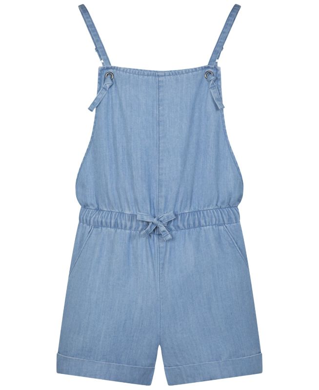 Photo 1 of SIZE M Hurley Big Girls Square-Neck Chambray Shortall