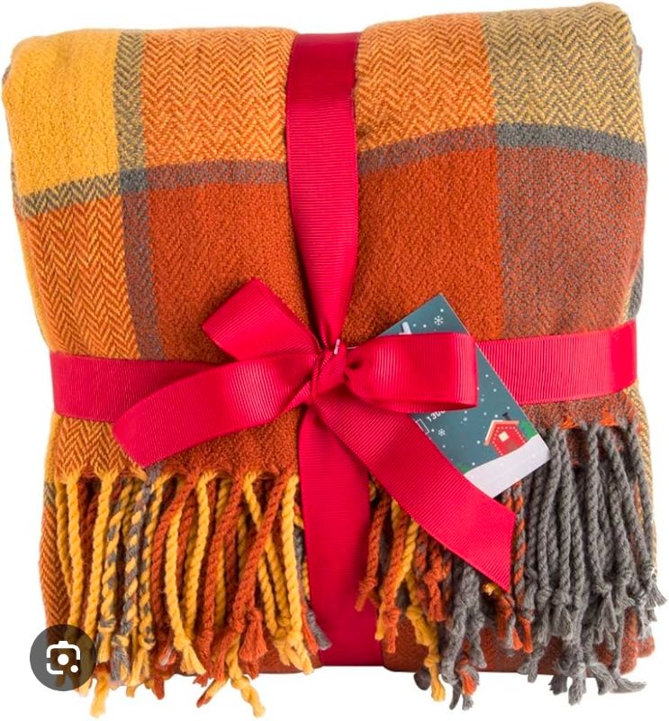 Photo 1 of 50X70 DECORATIVE HROW ORANGE MULTICOLOR