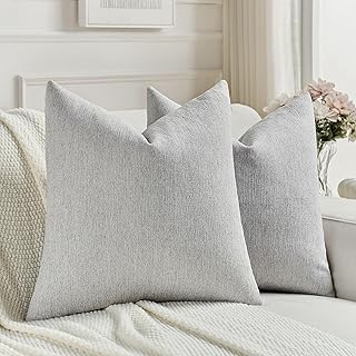 Photo 1 of 2 PIECE 24X24 PILLOW COVER CASE LIGHT GREY