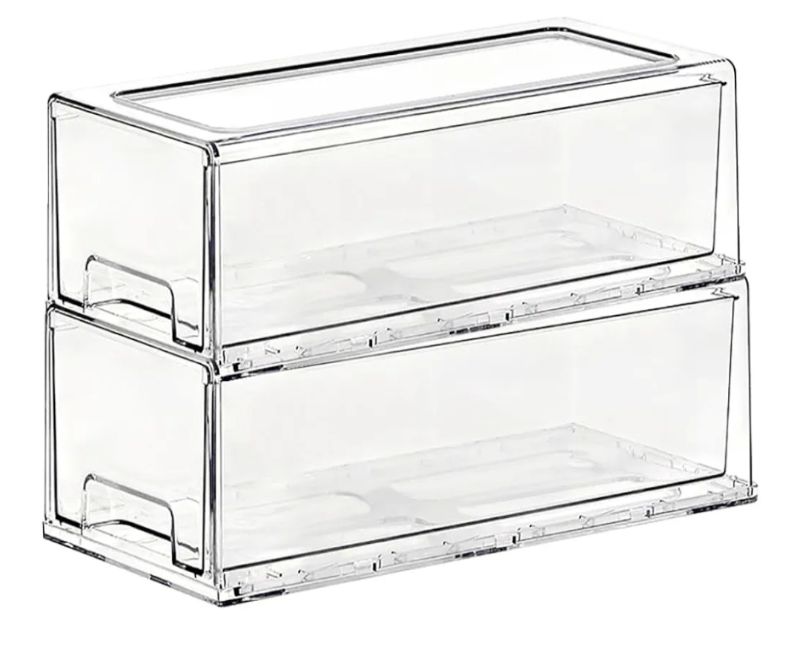 Photo 1 of 2 PACK STORAGE DRAWER FOOD FRIDGE BINS 12X5 EACH