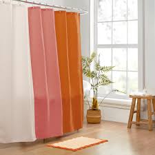 Photo 1 of MONDAY MOOSE Colorful Shower Curtain with Rustproof Metal Grommet Holes for Bathroom, Machine Washable, Hooks Included 72X72