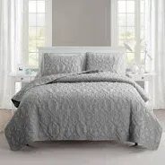 Photo 1 of VCNY 3 PIECE KING SIZE QUILT SET GREY