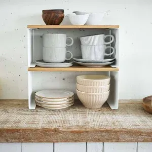 Photo 1 of SMALL Wood-Top Stackable Kitchen Rack