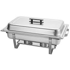 Photo 1 of Chafing Dish 9-Liter 9.5 Quart Stainless Steel Chafer Buffet Catering Restaurant Water Pan & Fuel Holder Large Size