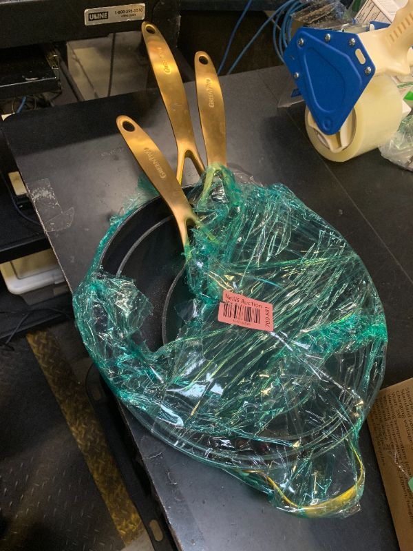 Photo 1 of SET OF 3 GREENPAN FRYPAN NON STICK