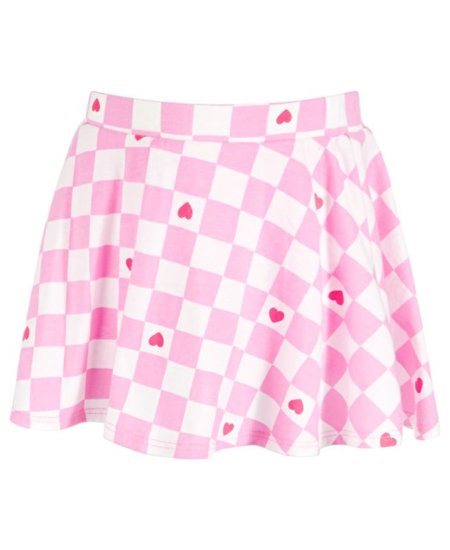 Photo 1 of Epic Threads Toddler Girls Checker Heart Printed Skort- Angel White SIZE 2T