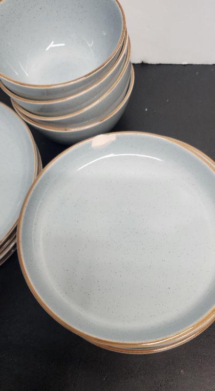 Photo 1 of Over&Back Options 16-Piece Dinnerware Set of Plates & Bowls