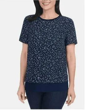 Photo 1 of SIZE L HILARY RADLEY DOUBLE LAYER SHORT SLEEVE TOP