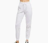 Photo 1 of SIZE XL WHITE WOMEN'S JOGGER PANTS