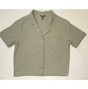 Photo 1 of SIZE S BUFFALO LINEN BLEND CROP WOMEN'S TOP