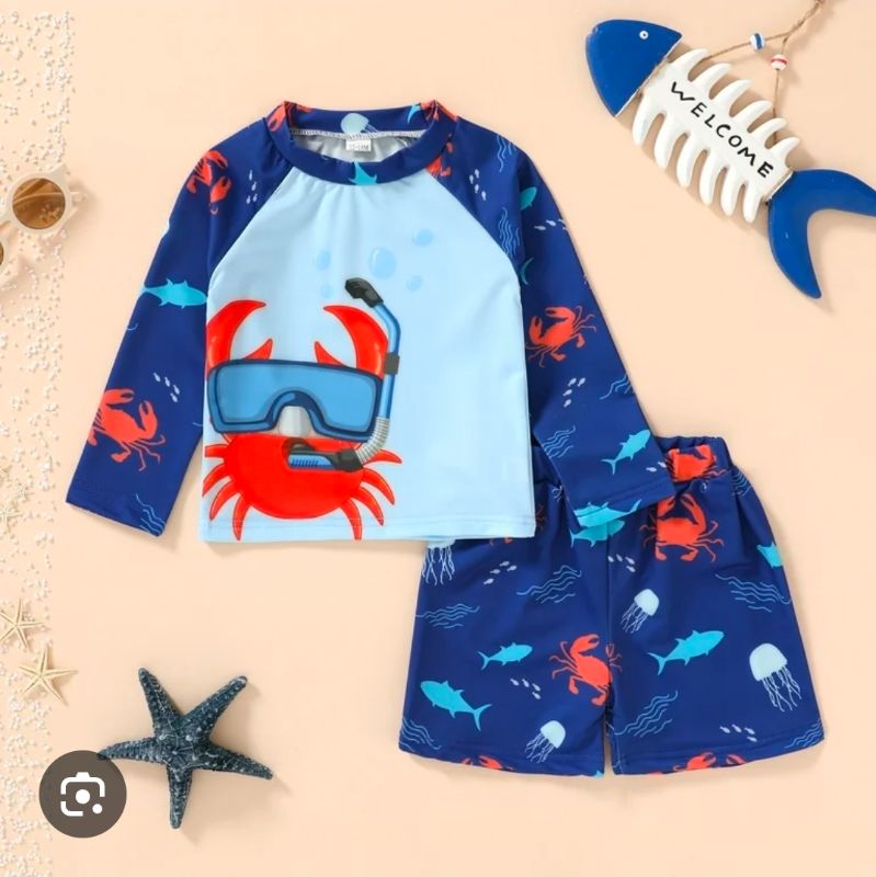 Photo 1 of 3-6M BABY 2 PIECE SWIMSUIT SET