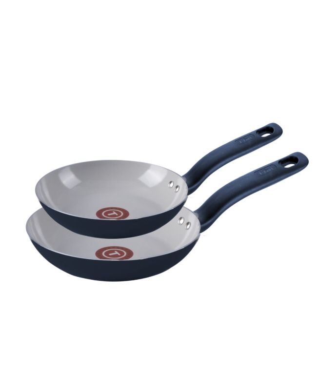 Photo 1 of T-Fal Culinaire Ceramic Nonstick 8" 10" 2PK Frypan Set - Blue