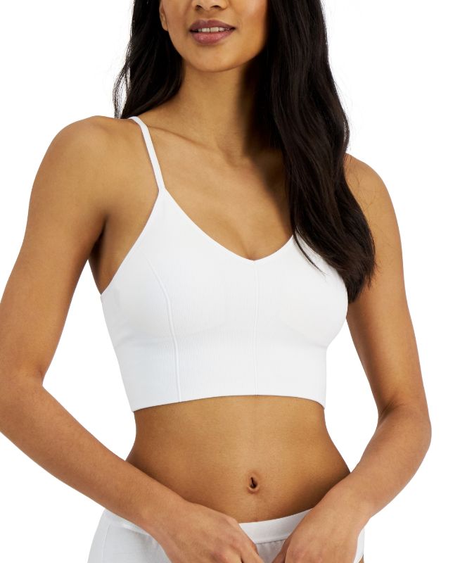 Photo 1 of Jenni Seamless Ribbed Bralette CREAM LARGE