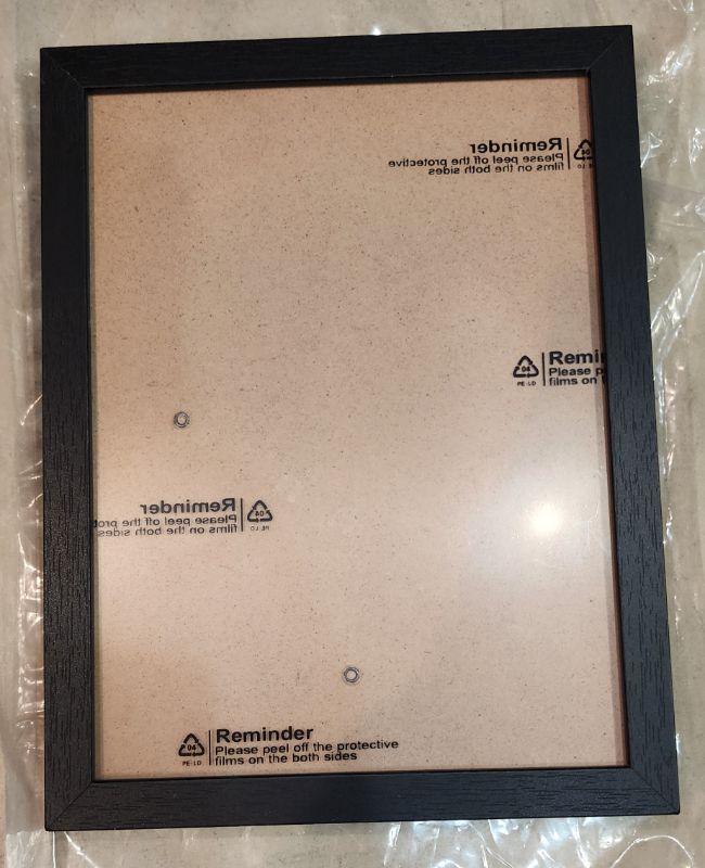 Photo 1 of black frame, 5x7.