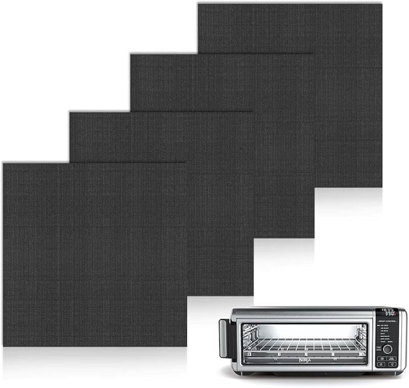 Photo 1 of 4 Pack Air Fryer Liners for Ninja Flip Toaster Oven & Air Fryer, Non-stick Reusable
