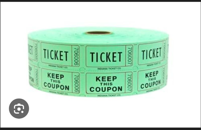 Photo 1 of DOUBLE ROLL RAFFLE TICKET